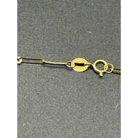 Ladies 18ct Yellow Gold Paperclip Link Necklace