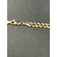 Unisex 9ct Yellow Gold Curb Link Necklace