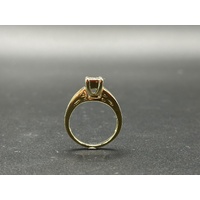 Ladies 9ct Yellow Gold Diamond Ring