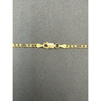 Unisex 9ct Yellow Gold Figaro Link Necklace