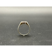 Mens 14ct Yellow Gold Diamond Ring