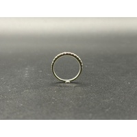 Ladies 14ct White Gold Diamond Band Ring