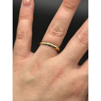 Unisex 9ct Yellow Gold Band Ring