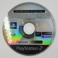 The Simpsons Hit & Run Platinum PS2 PAL Game Complete With Manual
