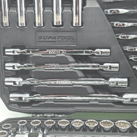 Supatool STP2134 134pc Socket Spanner Set Metric Imperial 1/4 1/2 Inch Drive