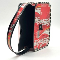 Coca-Cola Handmade Recycled Soda Can Tote Handbag Purse Red Silver