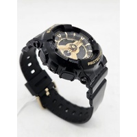 Casio Baby-G BA-110X-1ADR Black Gold Analog Digital Quartz Watch