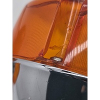Harley-Davidson Front Rear Turn Signals Amber Chrome USA Made 4pc