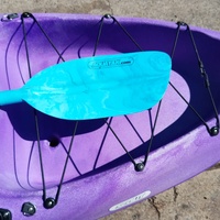Aquayak Scout 3m Fishing Kayak Purple 150kg Paddle Trolley Sit on Top