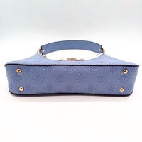 GUESS Dita Logo Shoulder Bag Handbag Blue Periwinkle Chain PU New with Tag