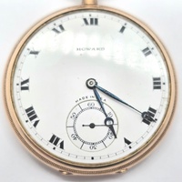 E. Howard Watch Co Keystone Extra 17 Jewel Gold Filled Antique Fob Watch