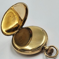 Star Dennison 9ct Gold Plated Case Hand-Wind Pocket Watch 47mm