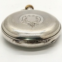 Antique 1904 Caris Bros Sterling Silver Pocket Watch Pre WW1 Working
