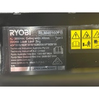 Ryobi 160cc 46cm 4-Stroke Push Lawn Mower Petrol Garden Grass Cutter RLM46160PB
