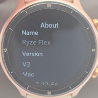 Ryze Flex Smart Watch Pink Rose Gold Fitness Tracker Bluetooth 3ATM