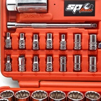 SP Tools SP20601 42pc 1/4 3/8 Drive Metric SAE Socket Set