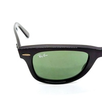Ray-Ban Wayfarer RB2140 901 50mm Black G-15 Green Glass Sunglasses