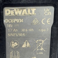 DeWalt DCBP034 18V Powerstack 1.7Ah Li-Ion Compact Battery Type 2
