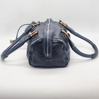 Chloe Paddington Navy Blue Leather Shoulder Bag Gold Hardware Padlock + COA