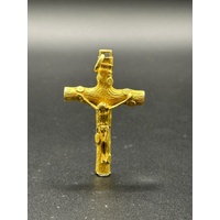 Unisex 21ct Yellow Gold Religious Crucifix Pendant 14.5g