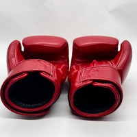 Fairtex BGV1 16oz Tight Fit Boxing Gloves Red Genuine Leather Thailand