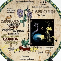 Chef's Choice Capricorn The Goat Zodiac Astrology Collector Plate
