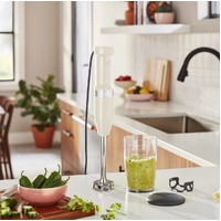KitchenAid Corded Stick Hand Blender 5KHBV53AAC Variable Speed Almond Cream