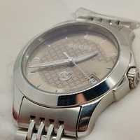 Gucci G-Timeless 126.5 26mm Ladies Watch YA1265007 Brown Dial Steel Bracelet