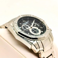 Michael Hill Mens 1/2 Carat Diamond Watch 9305 Chronograph Stainless Steel