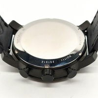 Fossil Gage BQ1711 Chronograph Black Watch 50mm Leather Band Quartz