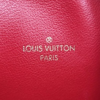 Louis Vuitton Damier Ebene Zipper Pouch Brown Checkered Red Interior