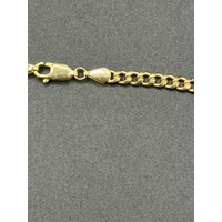 Unisex 9ct Yellow Gold Tight Curb Link Necklace