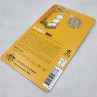 2022 Royal Australian Mint $2 Honey Bee C Mintmark Coloured UNC Coin Carded