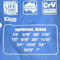 Kincrome 28 Piece Combination Spanner Set Metric Imperial K3030 Tool