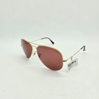 Ray-Ban RB3025 Aviator Large Metal Sunglasses Arista Gold Red Lens