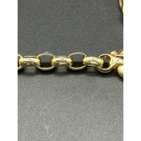 Ladies 9ct Yellow Gold Belcher Link Necklace