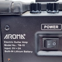 Aroma TM-15 Portable Electric Guitar Amplifier 15W Bluetooth Rechargeable