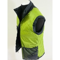 Kathmandu Epiq Mens Down Vest Puffer Body Warmer Black Green Lining XS