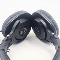 Audio-Technica ATH-M30x Studio Monitor Headphones Wired Over-Ear Black with Adapter