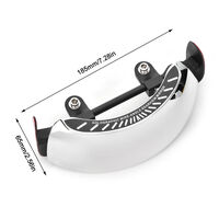  180degree Rearview Mirror for Motorcycle and Car Windscreen Mount (New)