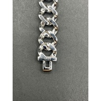 Unisex 925 Sterling Silver Iced Cuban Link Necklace (NEW)