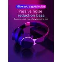 Hi-Fi Audio Bluetooth 5.0 Wireless Over-Ear Headphones with Xbass 400mAh [Colour: Black]