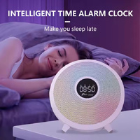 Night Light Digital Clock Super Bass Wireless Bluetooth Speaker Colourfull RGB light NEW