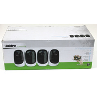 Uniden App Cam Solo Quad Weatherproof Wire-Free Full HD Smart Camera 4 Pack