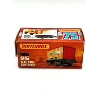 Matchbox 25 Flat Car/Container (Pre-owned)