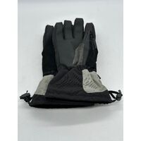 POW Ski Snow Gloves Black/Grey Thermal Anti-Slip Touchscreen Winter Gloves