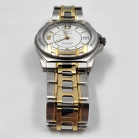 Adina Oceaneer Sports Watch 100m WR Stainless Steel Mens Quartz Two Tone