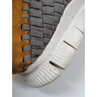 Nike Free Inneva Woven Grey Laser Orange Mens Size 9 Sportswear Sneaker