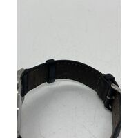 Hugo Boss Men's Essential 40mm Black Leather Band Steel Watch (Pre-Owned)