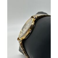 Countdown by Helbros Base Metal Bezel Stainless Steel Ladies Gold Tone Watch